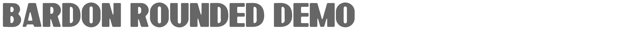 Bardon Bardon Rounded Demo.otf font preview